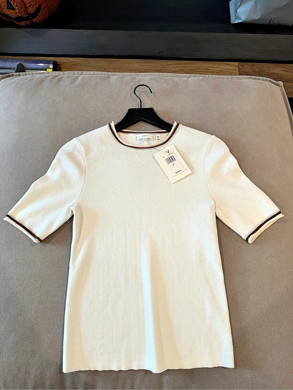 A.L.C. Short Sleeve Top White Medium